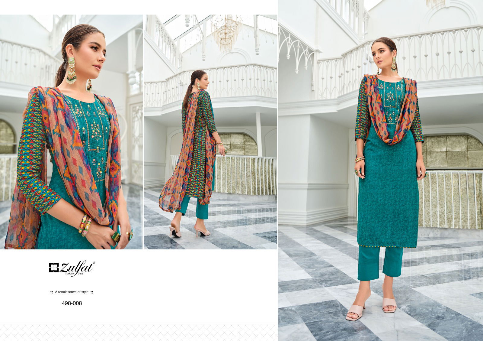 Jashn By Zulfat 001-010 Designer Dress Material Catalog